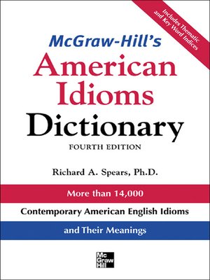 cover image of McGraw-Hill's Dictionary of American Idioms Dictionary